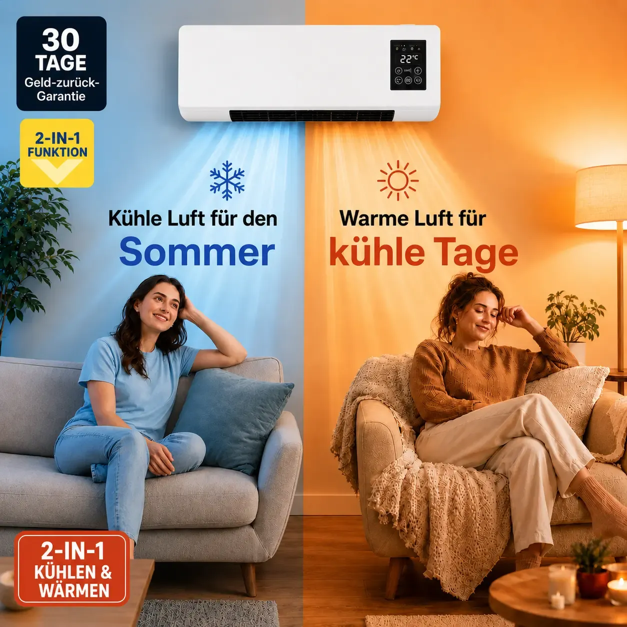 Vital Pro Breeze Klimagerät — kühlt und heizt